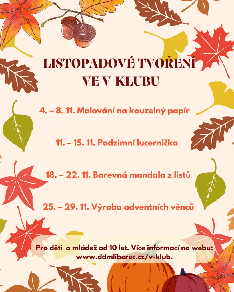 Listopadové tvoření ve V-klubu